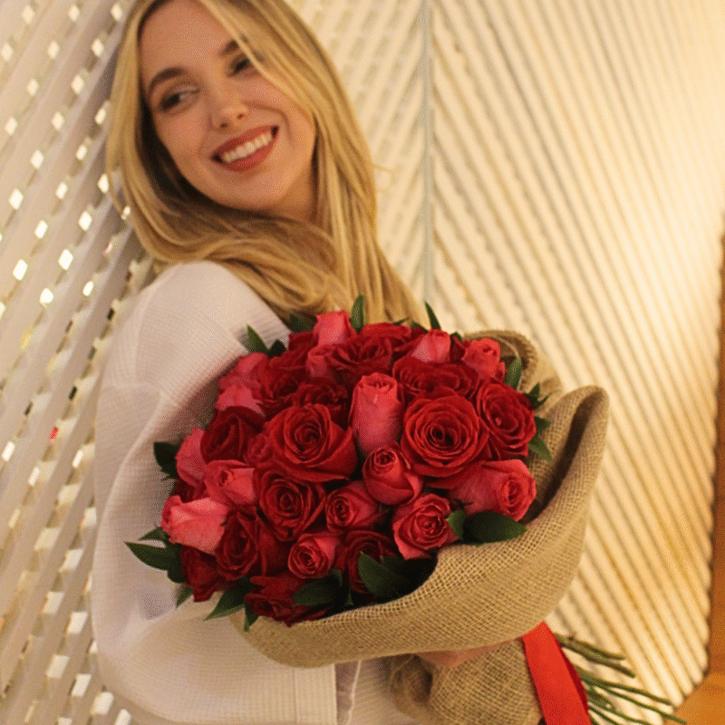Buquê de rosas vermelhas