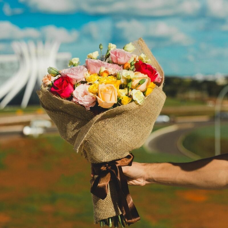 Bouquet de flores colorida flores em Brasília