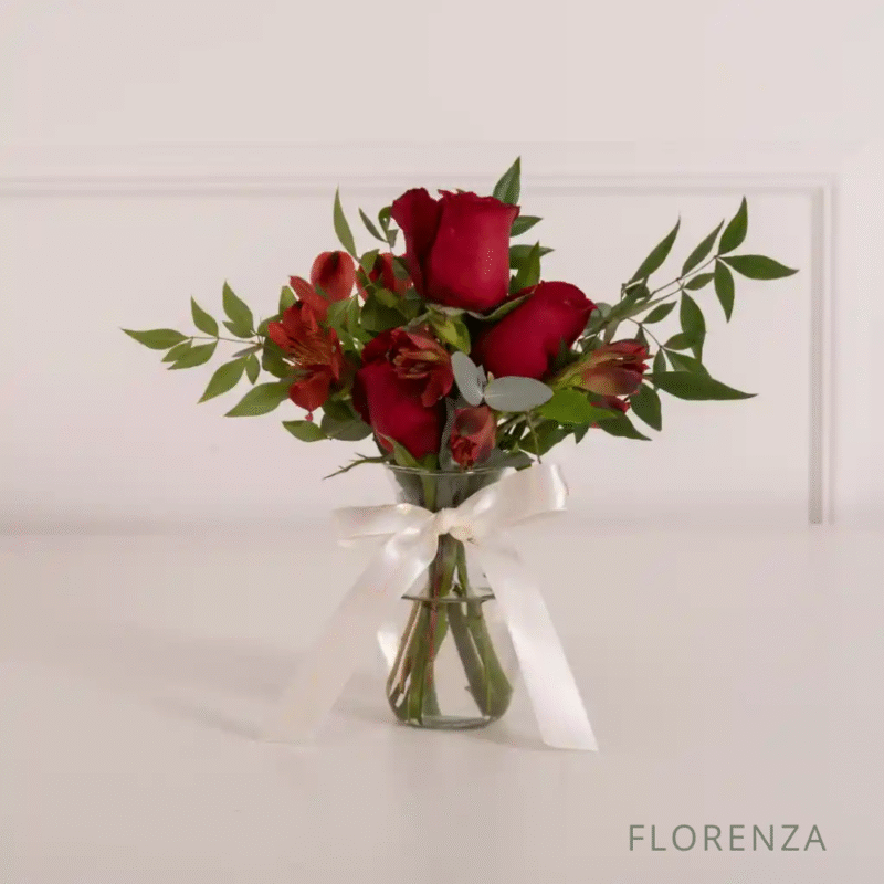 VASO JULIE - COM ROSAS VERMELHAS