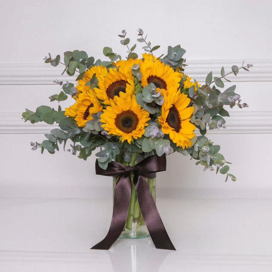 VASO DÉBORA COM GIRASSÓIS