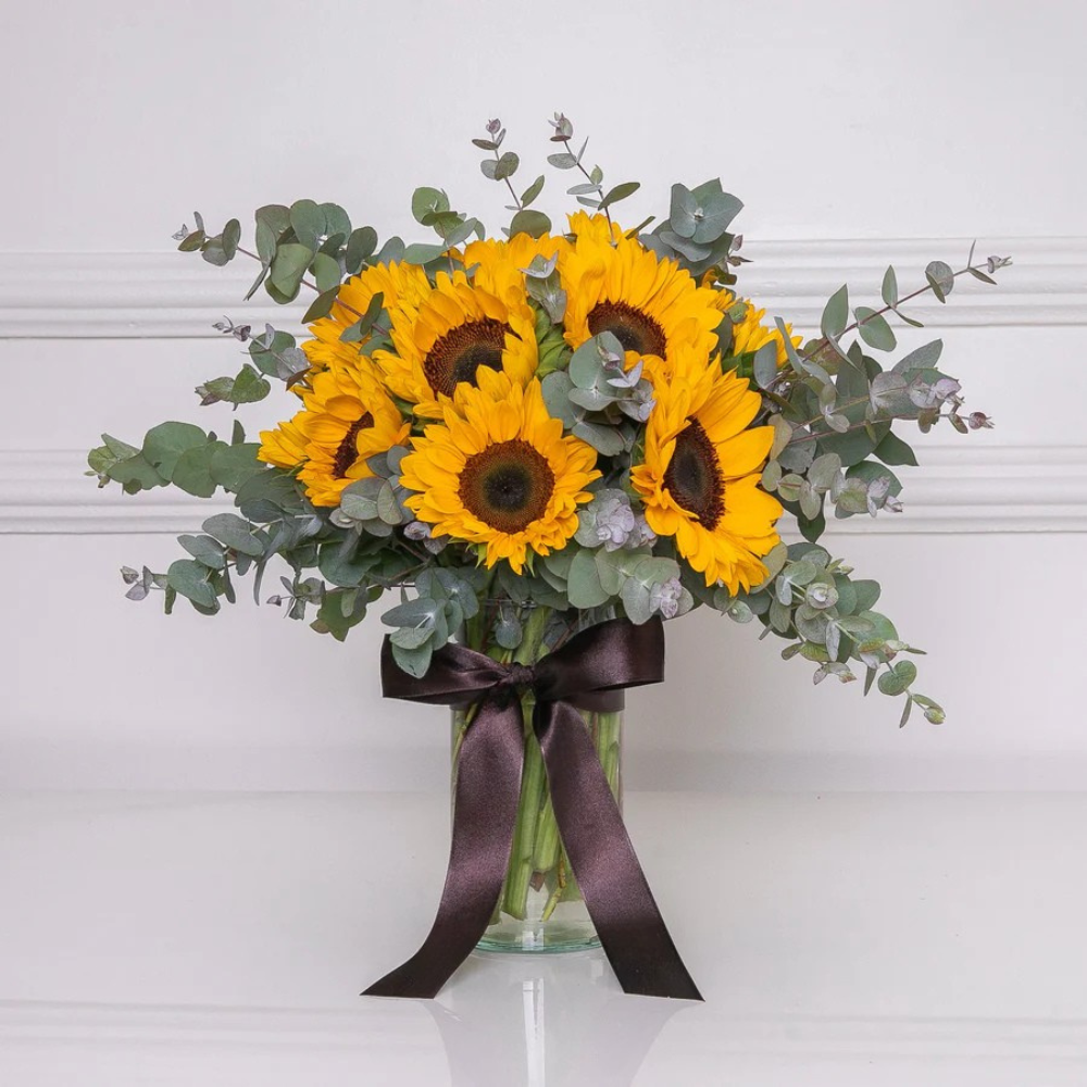 VASO DÉBORA COM GIRASSÓIS